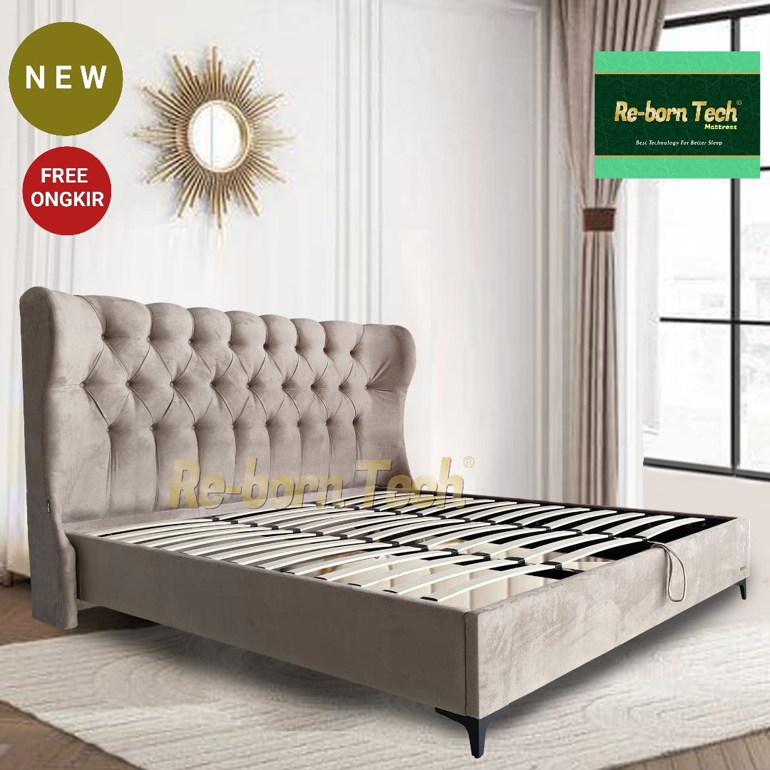 Re-born Tech Tempat Tidur Dipan Headboard Knockdown Luxury 903