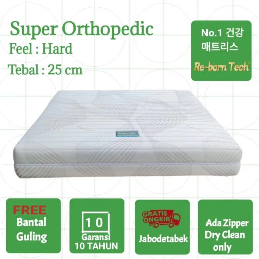 Matras kasur super orthopedic Reborn Tech tebal 25 cm
